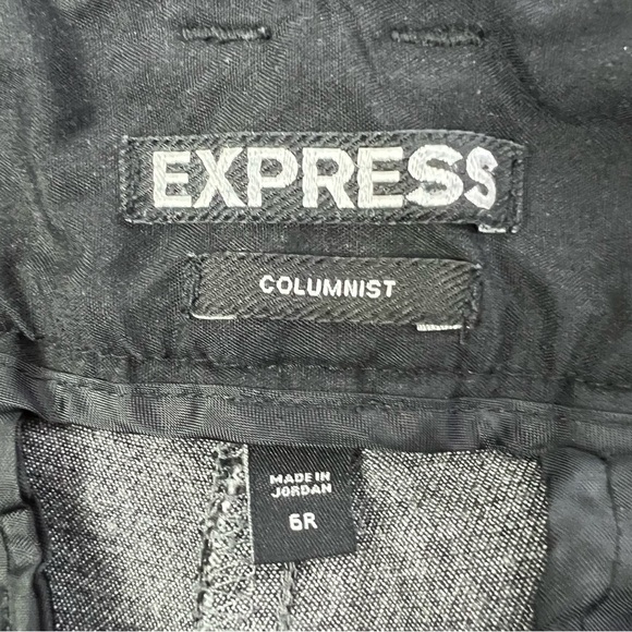 EXPRESS COLUMNIST Women’s Dress Career Pants Sz 6R Multi Color Pockets Stretch - Picture 6 of 9